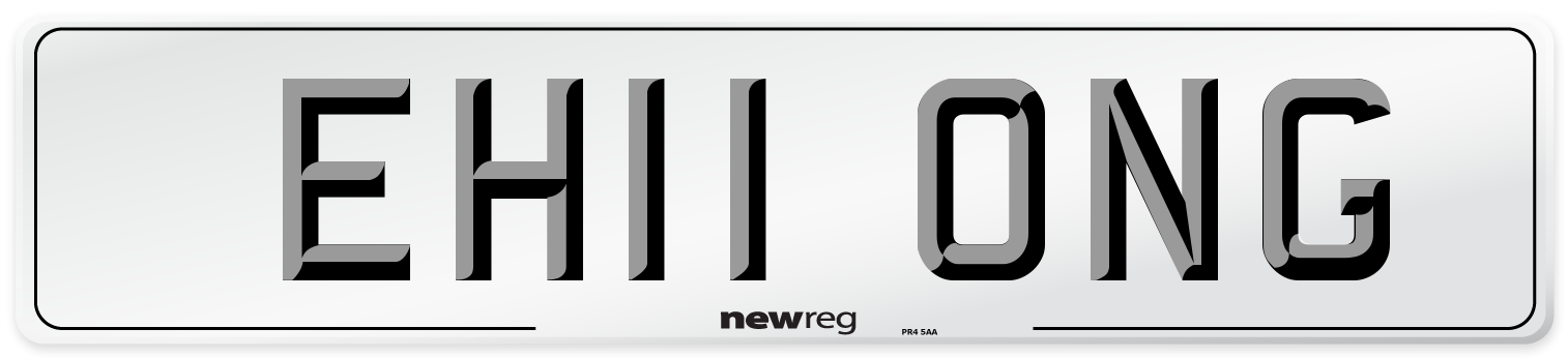 EH11 ONG Number Plate from New Reg